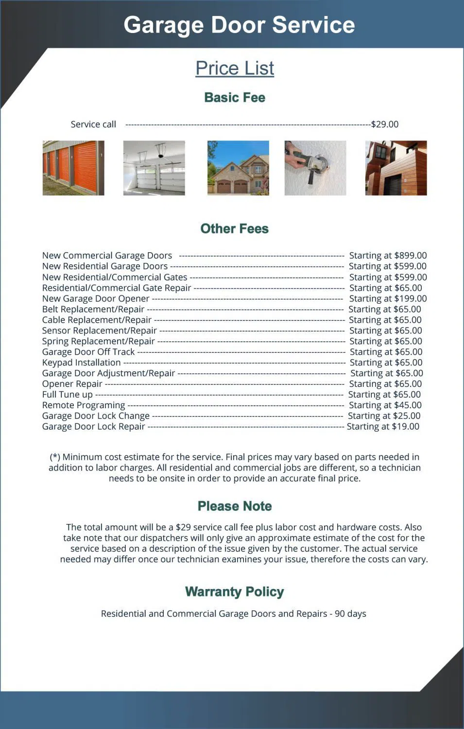 Exclusive Garage Door Service Buena Park, CA 714-989-7267